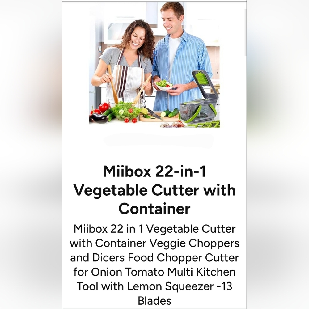 New! Vegetable Cutter With Box - Picture 7 of 7